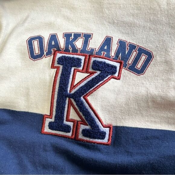 FREEZE Cropped Stripped Shirt with Collar and Embroidered Design - Picture 4 of 4